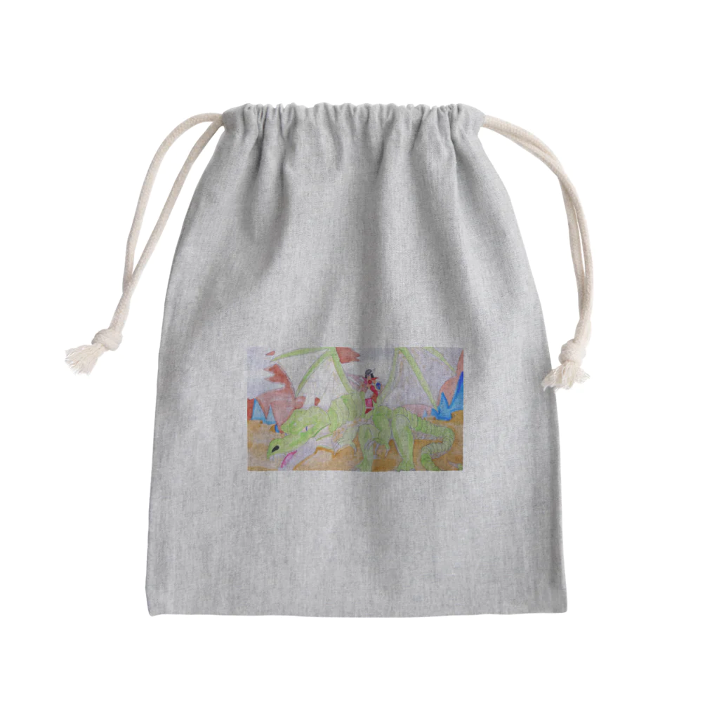 LIONの信仰的ショップのドラゴンライダー Mini Drawstring Bag