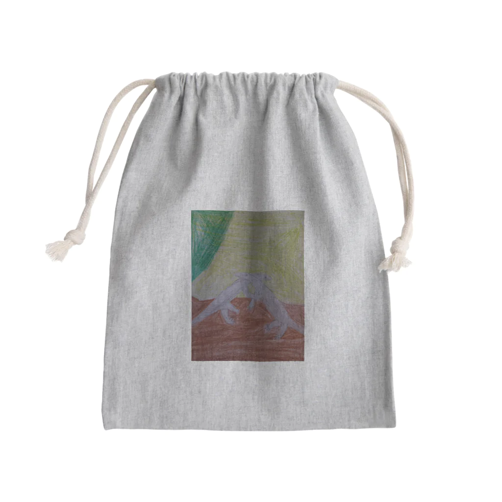 yu_say_gahakuのコモドドラゴンお相撲 Mini Drawstring Bag