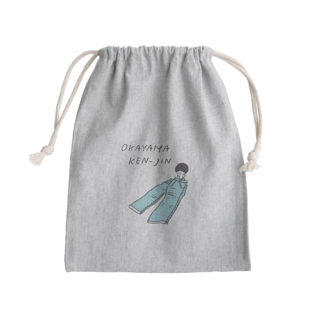 都道府県Tシャツの岡山県人 Mini Drawstring Bag