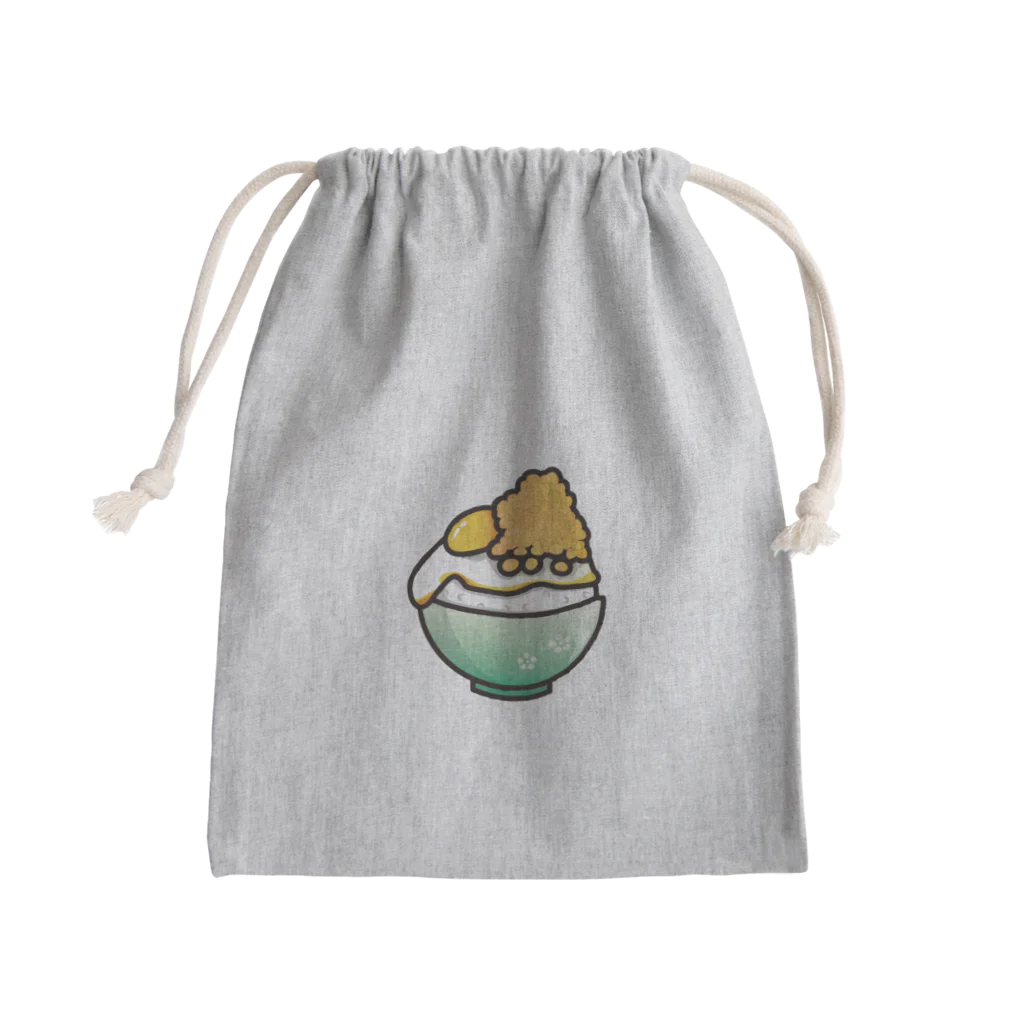 nonoiden1の目玉焼き丼39【揚げ玉】 Mini Drawstring Bag