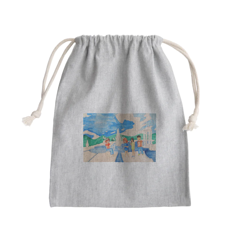 LIONの信仰的ショップの芹が谷公園での一幕 Mini Drawstring Bag