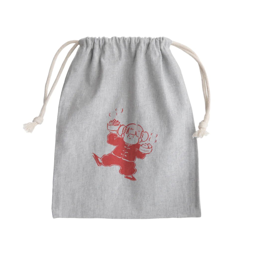 SUZURI de ぺこやのチャイナ子ちゃん(豆板醤) Mini Drawstring Bag
