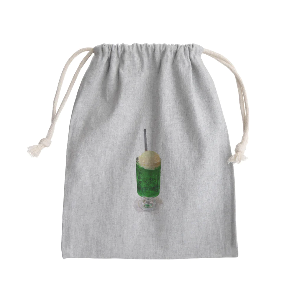 🍜のクリームソーダ Mini Drawstring Bag