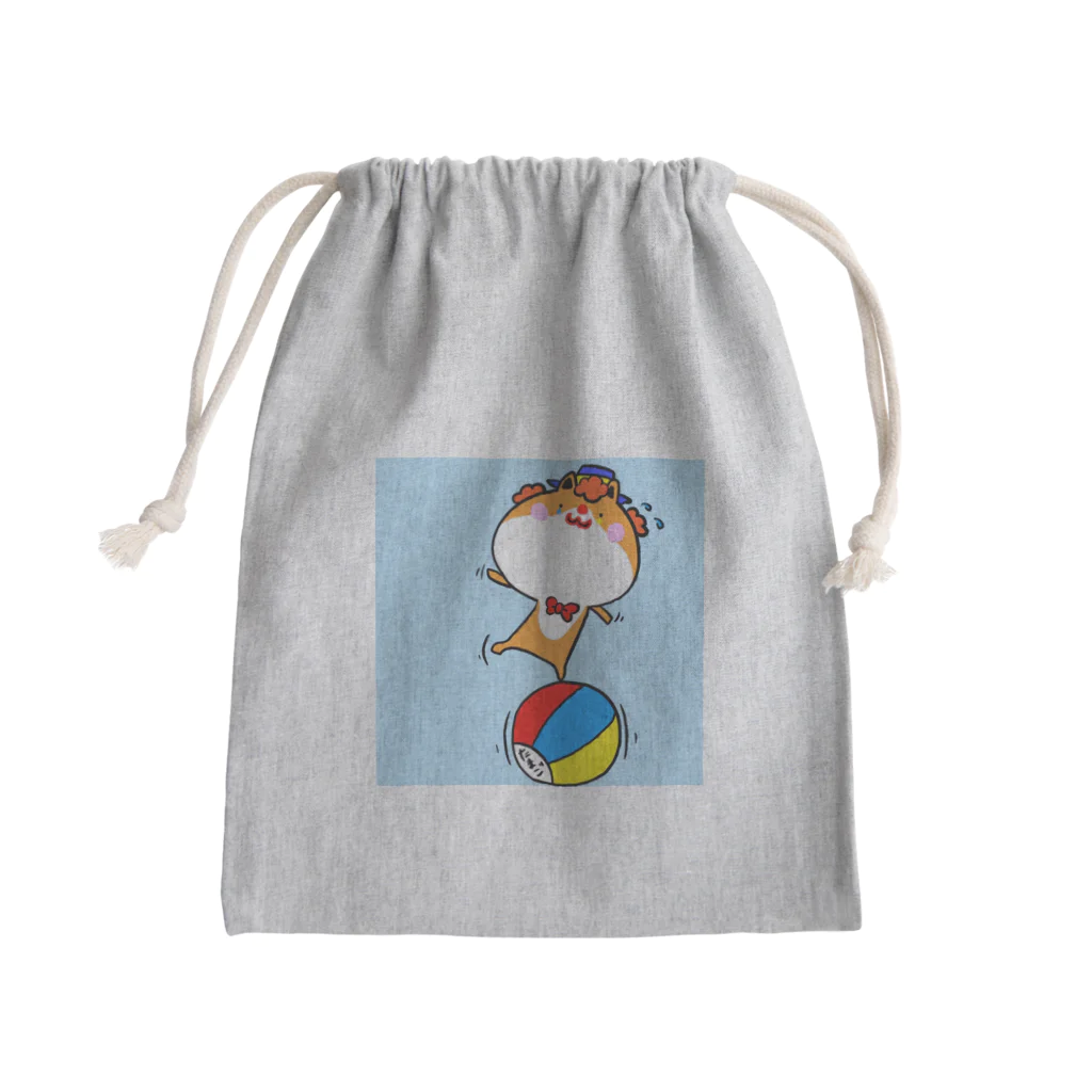 たまごの柴犬ピエロ Mini Drawstring Bag