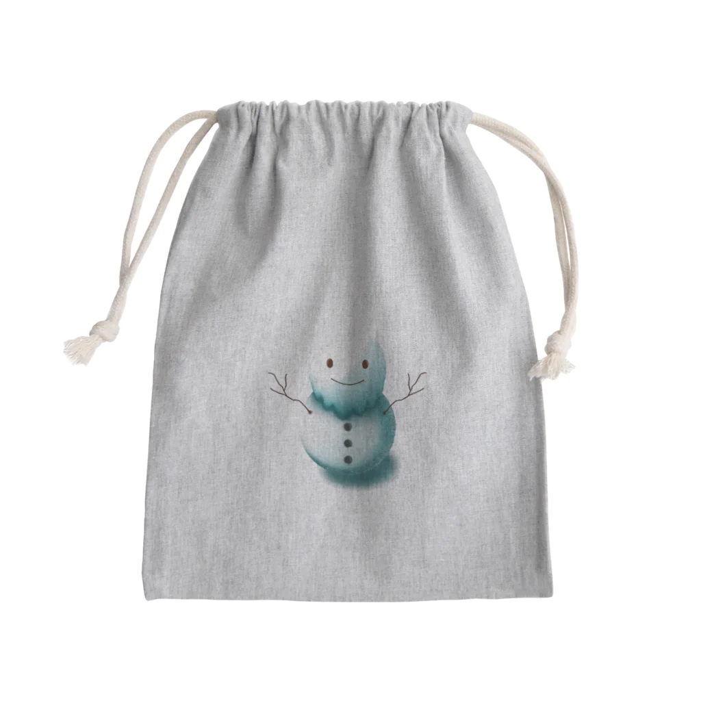 k0sh1の冬の訪れ雪だるま Mini Drawstring Bag