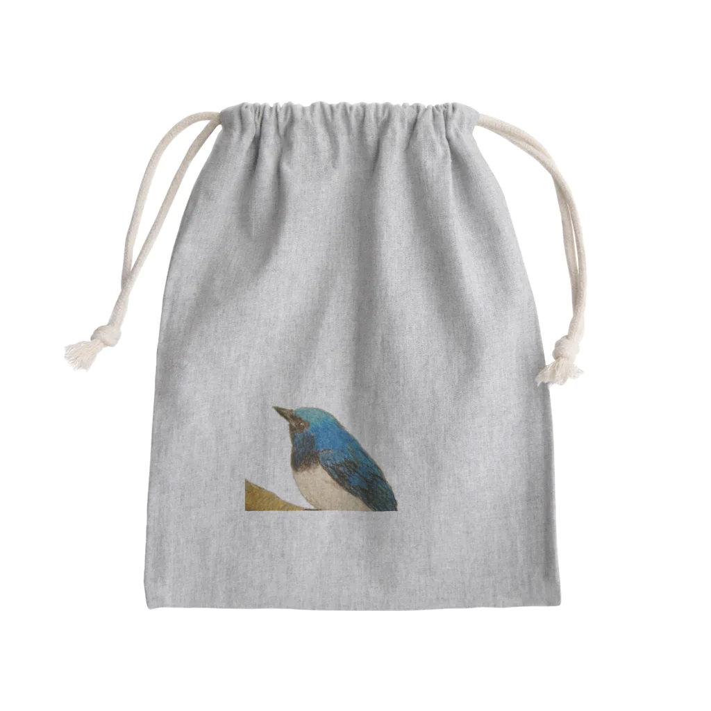 くろがおのとり🐦 Mini Drawstring Bag