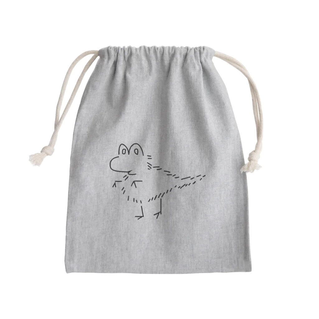 東海道中膝栗毛のきょうりゅうみたいないきもの Mini Drawstring Bag