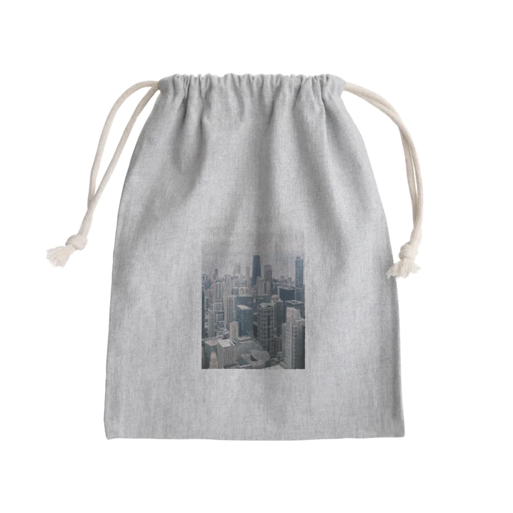 風景写真のシカゴ 風景 Mini Drawstring Bag