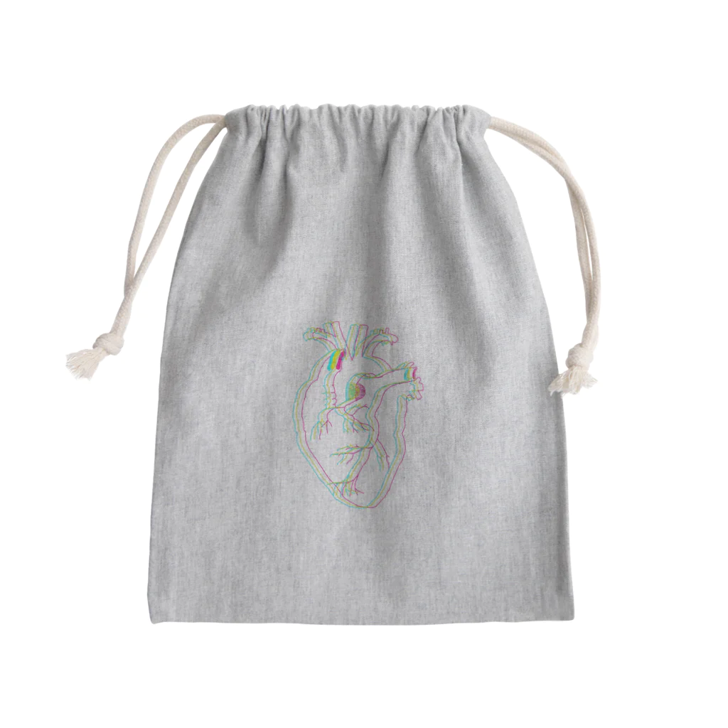 がつの派手な心臓 Mini Drawstring Bag