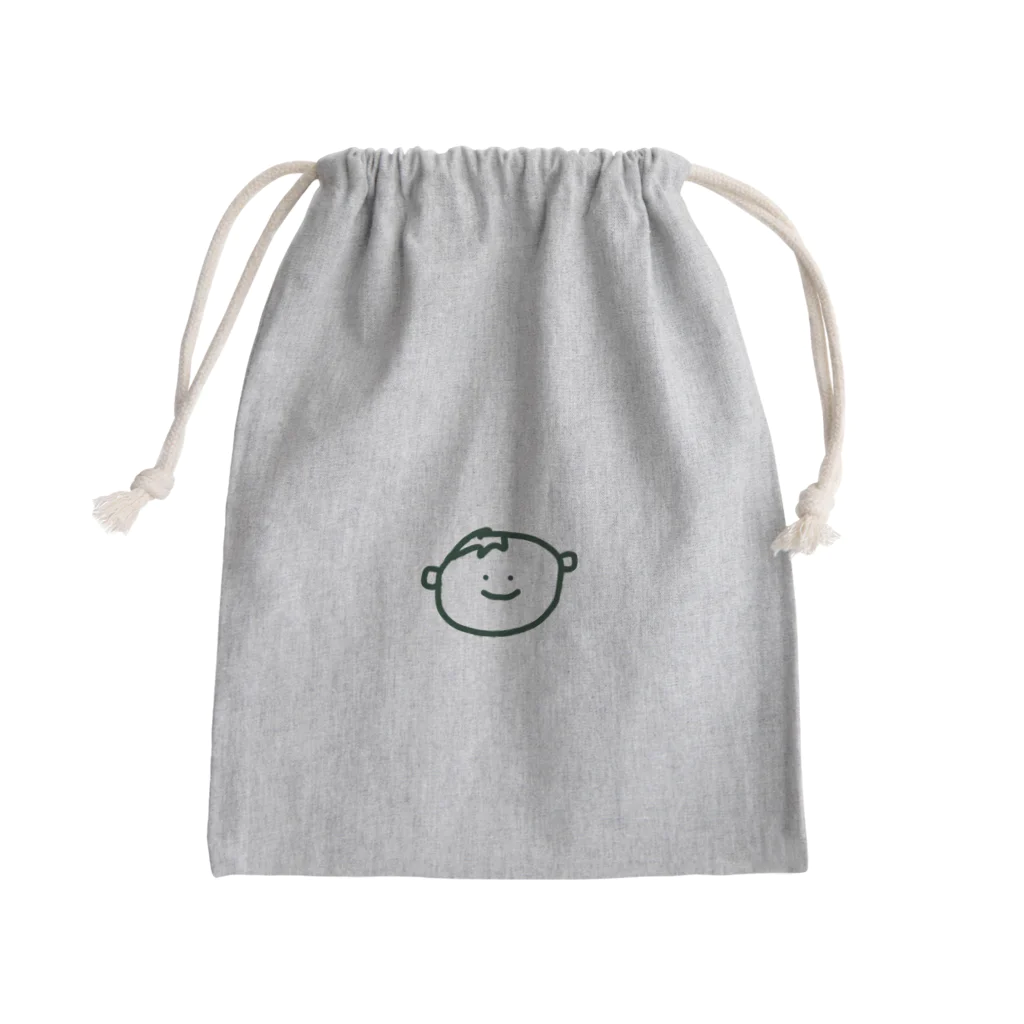 machu!のほんのりモスグリーンな男の子 Mini Drawstring Bag