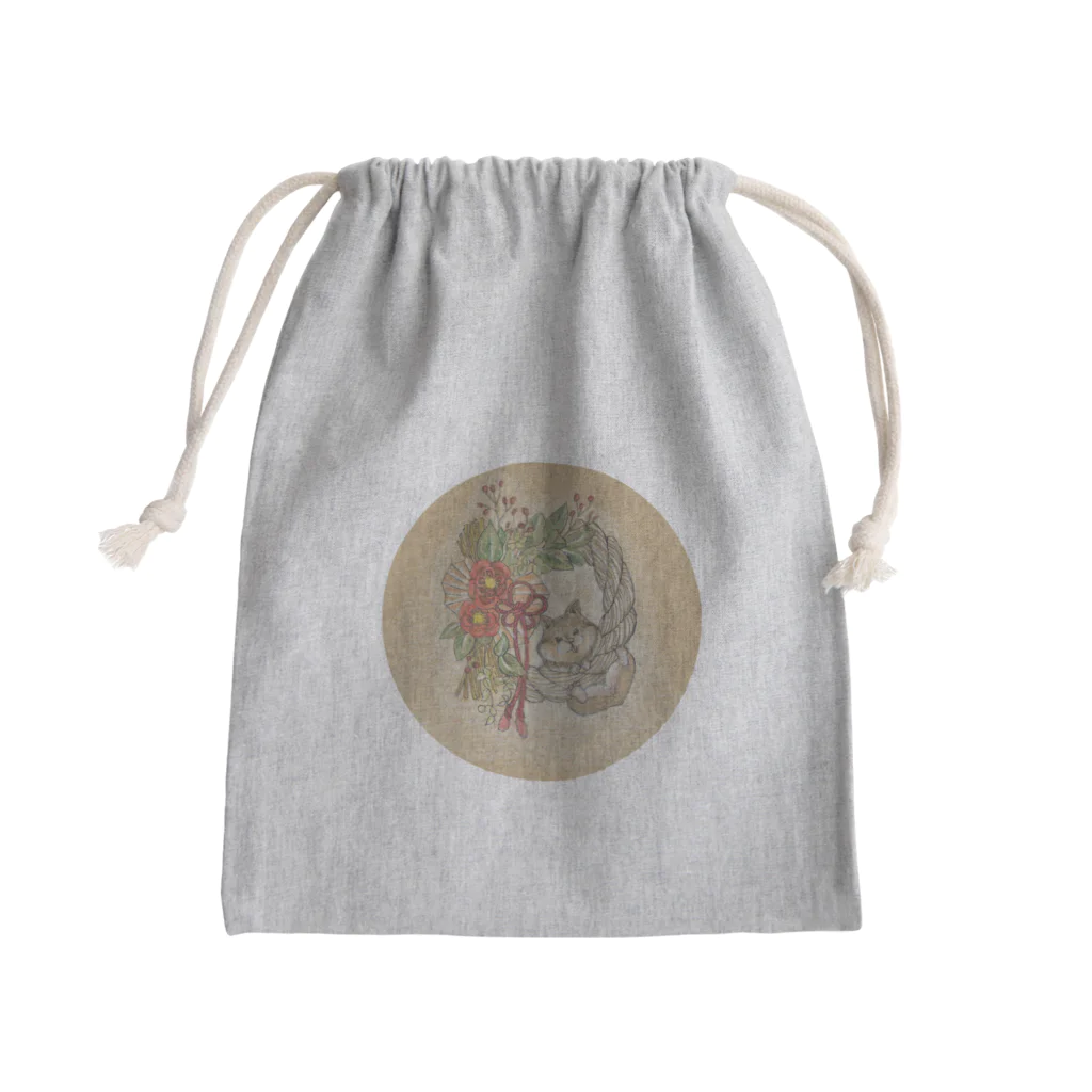 ruca's shopのしめ縄ハムスター Mini Drawstring Bag