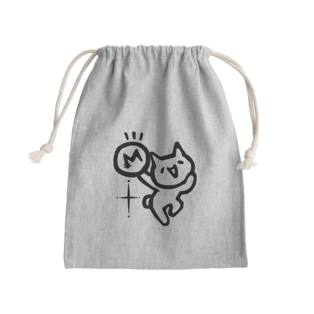 GemBox SUZURI店のモナコインもろたモナー 単色 (SZ) GemBox Mini Drawstring Bag