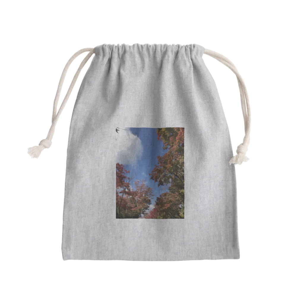 スケルトンの秋の景色 Mini Drawstring Bag