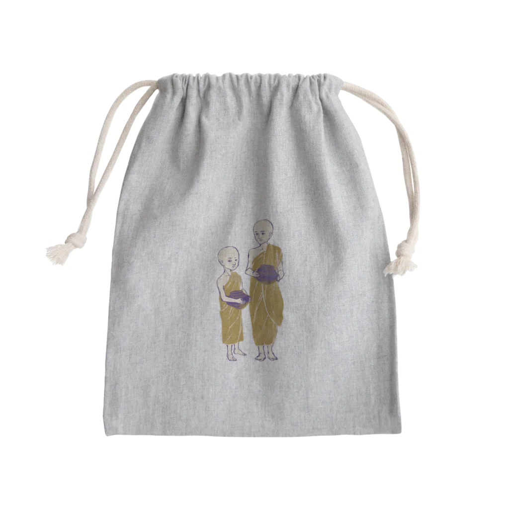 IZANAMI by Akane Yabushitaの【ミャンマーの人々】少年モンク Mini Drawstring Bag