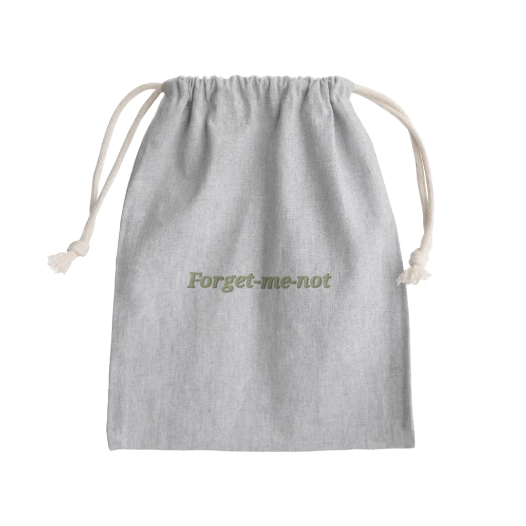 kikishopのForget-me-not(green) Mini Drawstring Bag