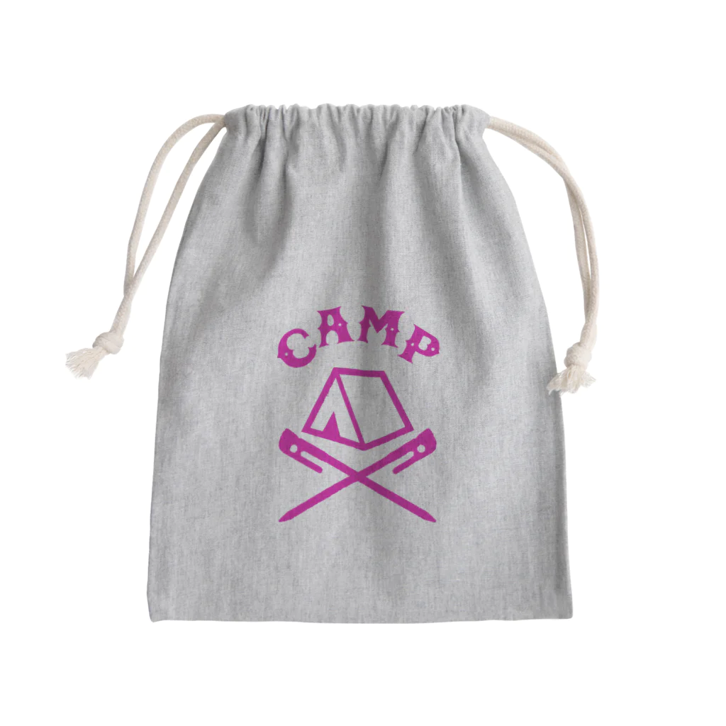 CAMPUNKのCAMP(ピンク) きんちゃく