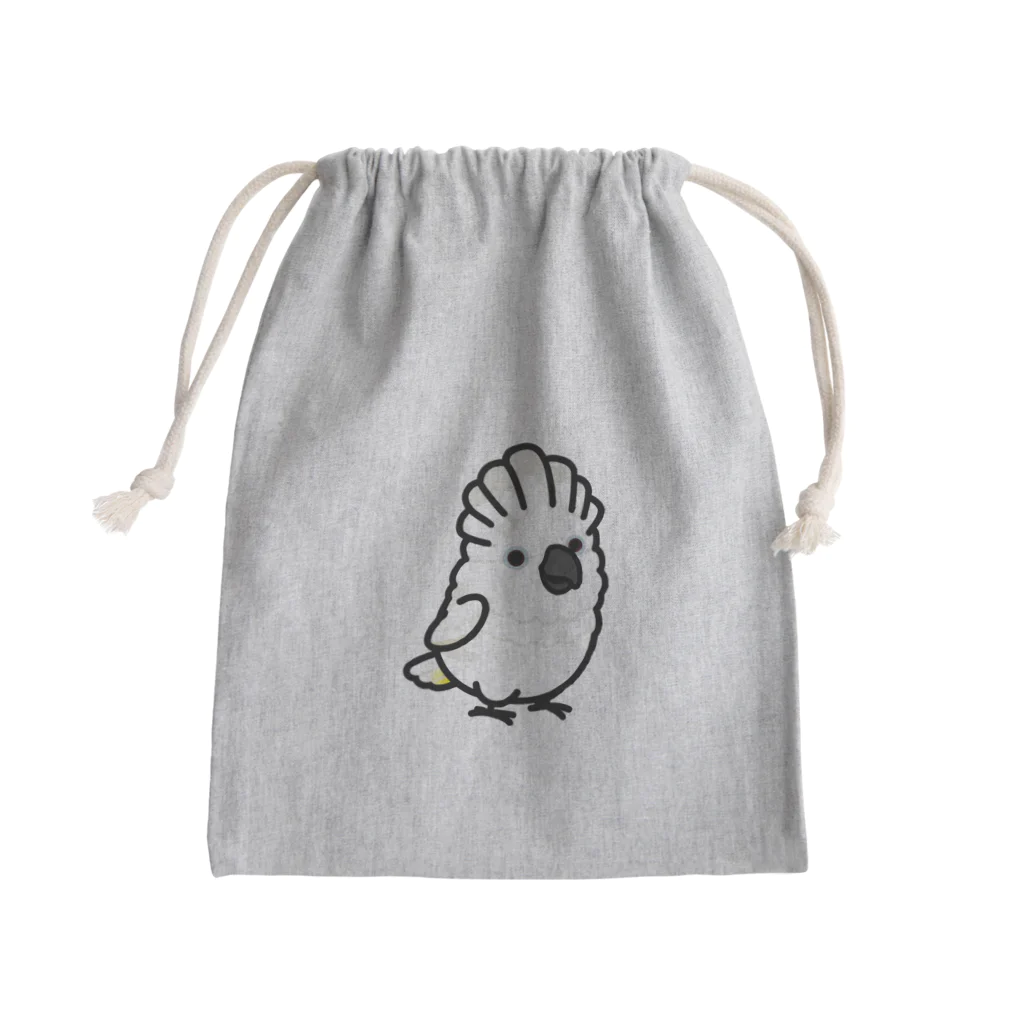 Cody the LovebirdのChubby Bird タイハクオウム Mini Drawstring Bag