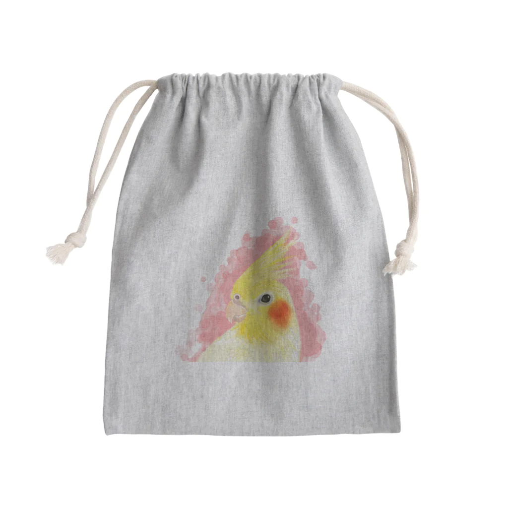 まめるりはことりのほんわかオカメインコ　ルチノー【まめるりはことり】 Mini Drawstring Bag