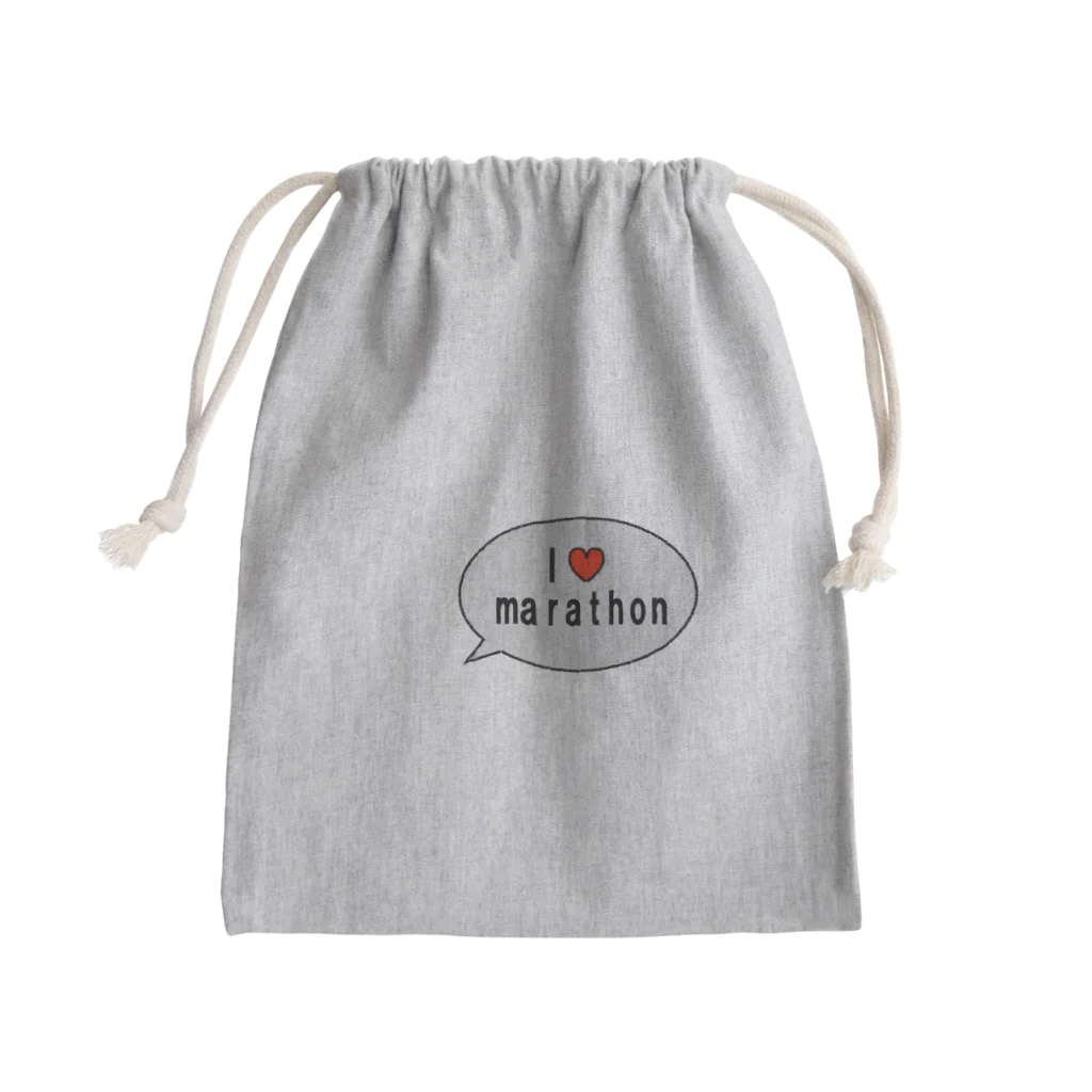 mahalo42.195のマラソンLOVE Mini Drawstring Bag