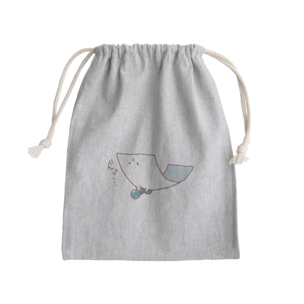 鈴の運動するもめん Mini Drawstring Bag