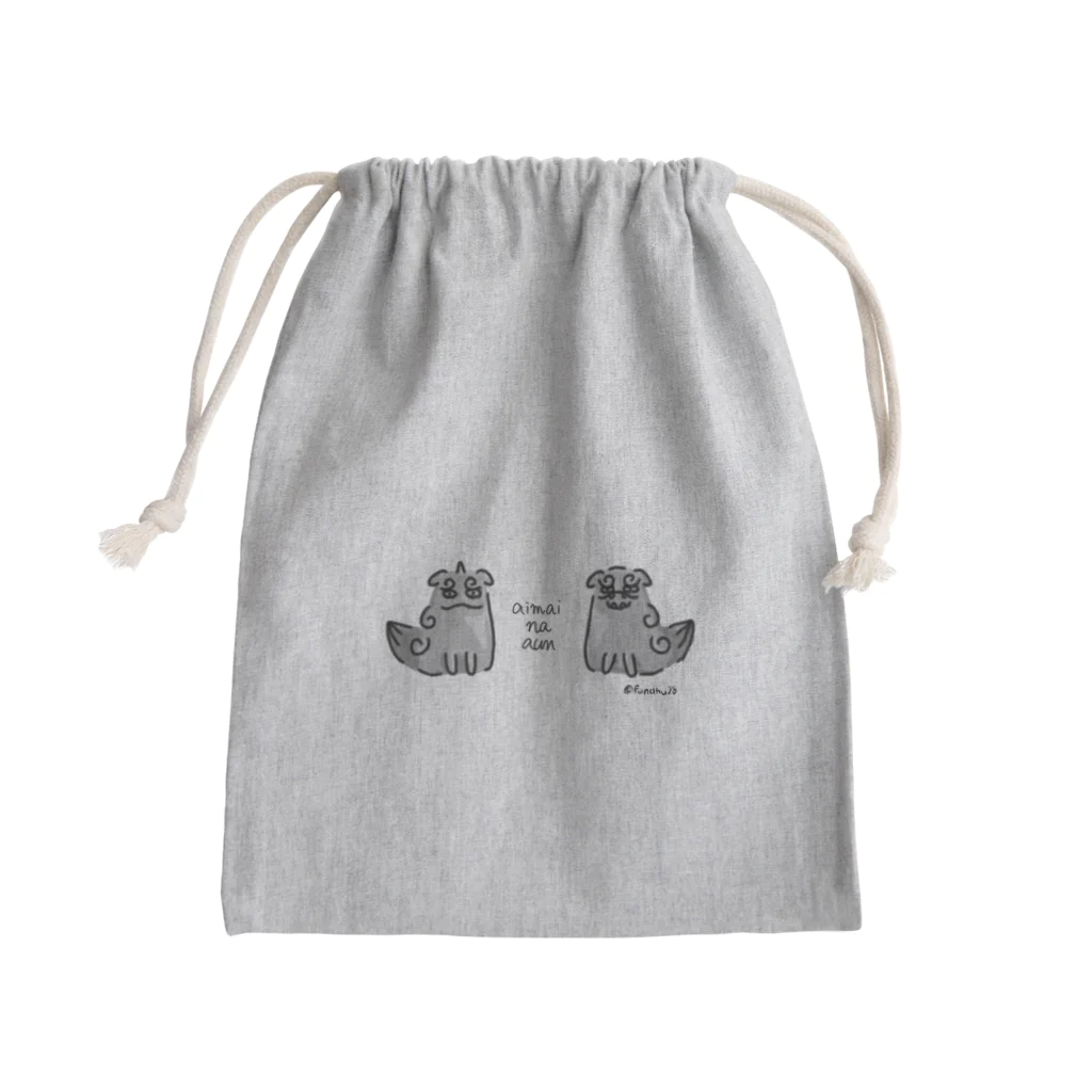 Fondhuの曖昧な阿吽（狛犬） Mini Drawstring Bag