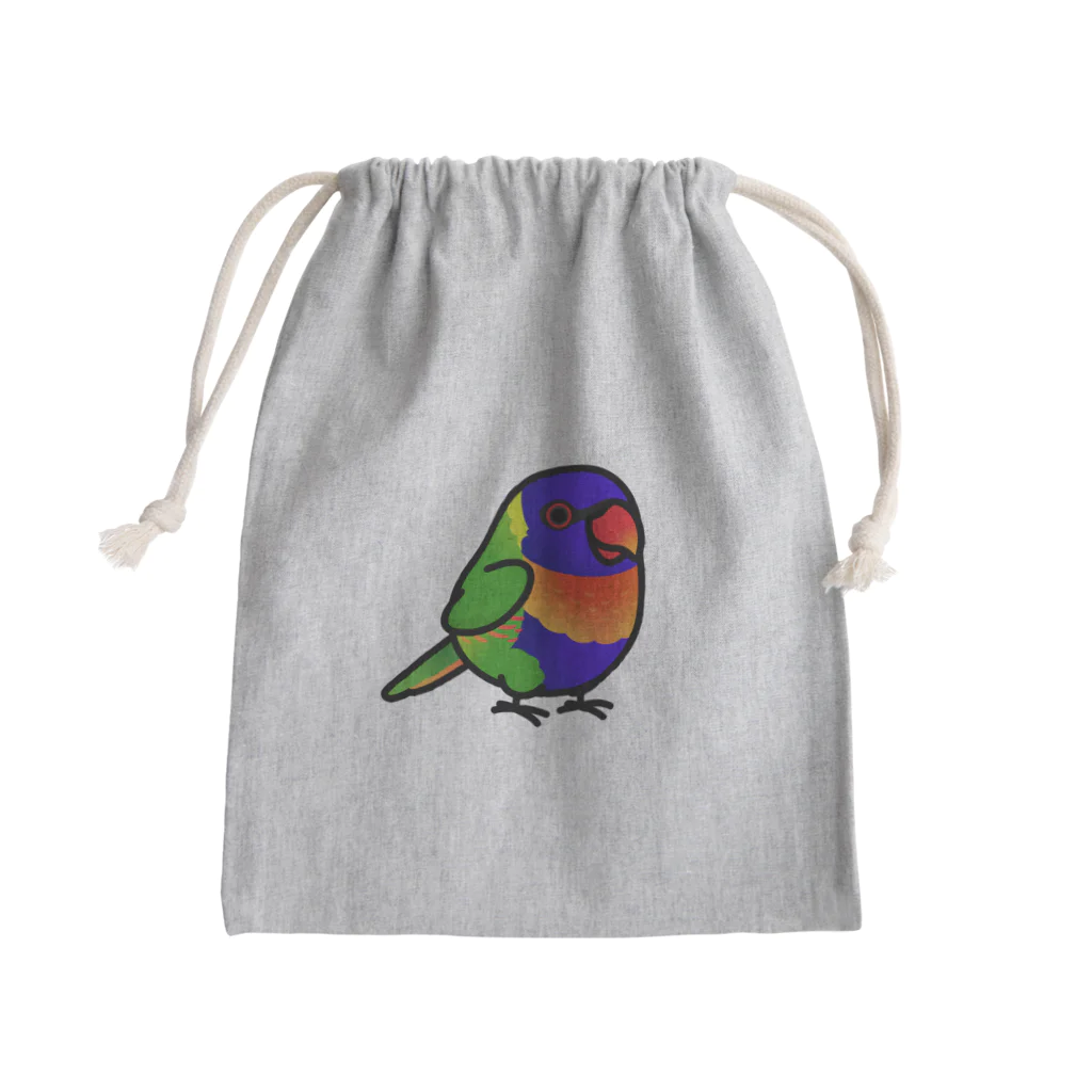 Cody the LovebirdのChubby Bird ゴシキセイガイインコ　ロリキート Mini Drawstring Bag