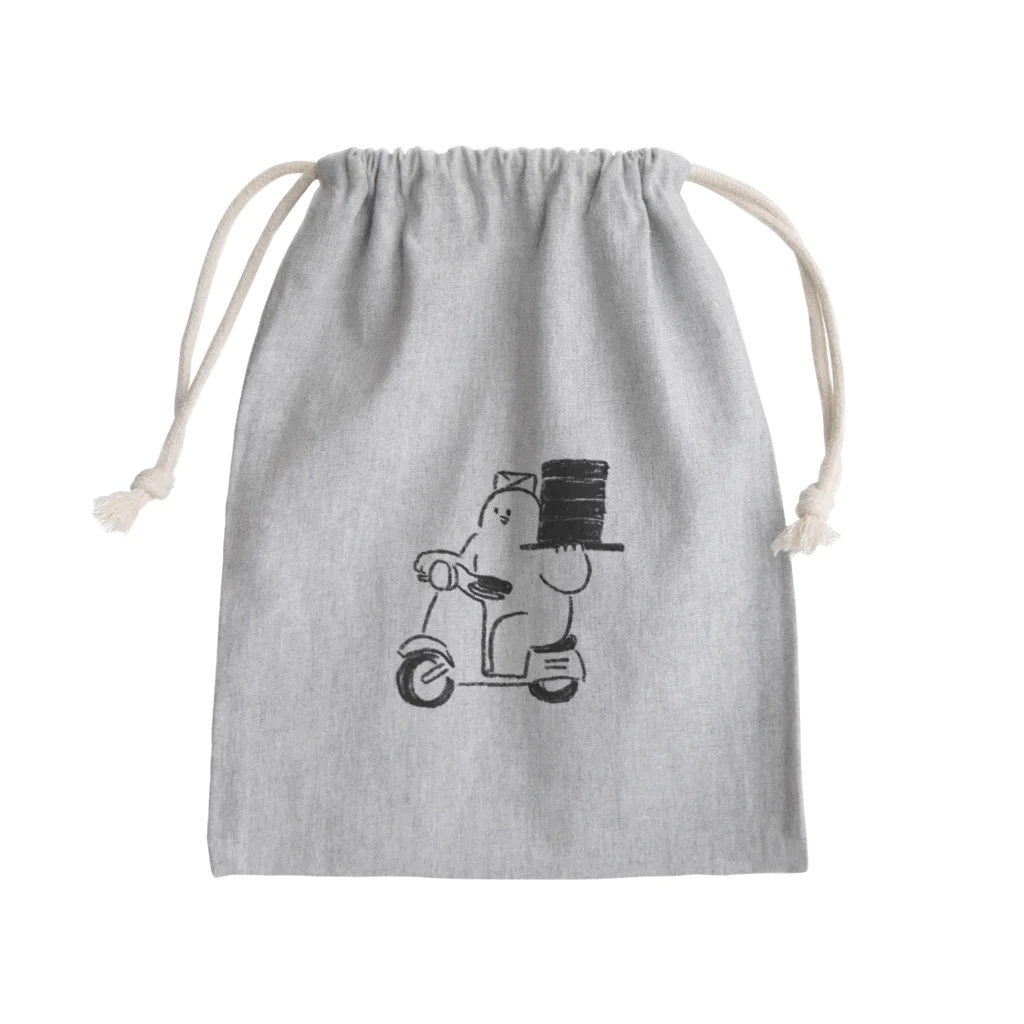 みぞぐちともやの出前始めました Mini Drawstring Bag