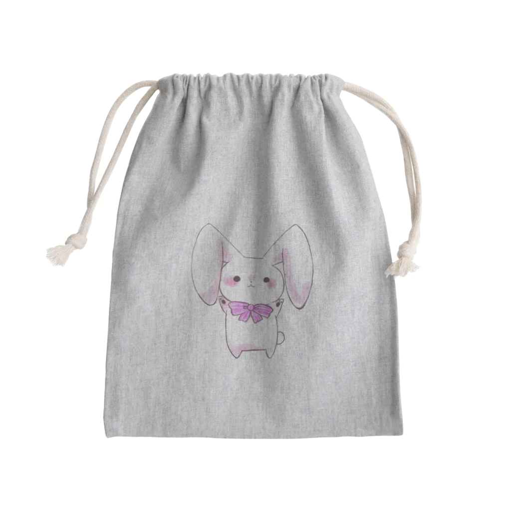 天音もにのうさぎ巾着 Mini Drawstring Bag