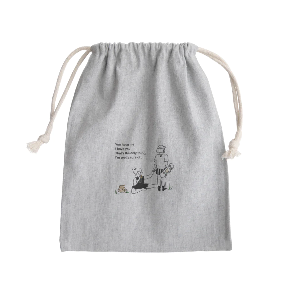 Love myselfのYou have me , I have you . Mini Drawstring Bag