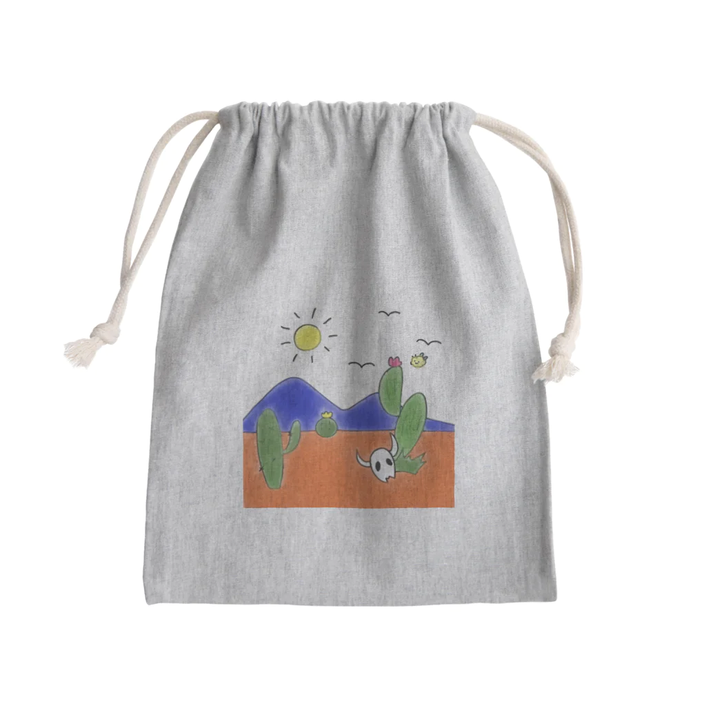 クマバチゴルフ倶楽部のクマバチとメキシカンタイル Mini Drawstring Bag