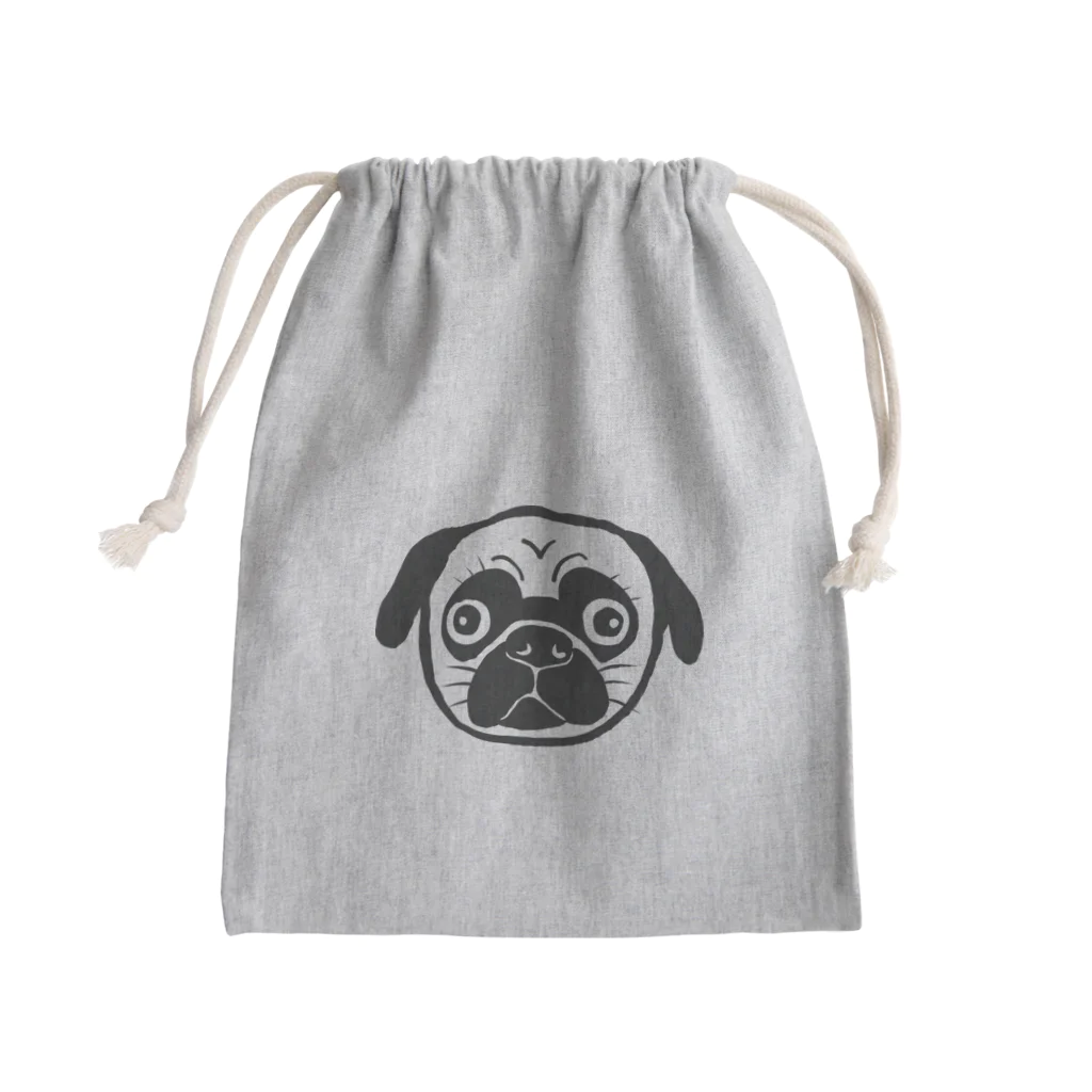 stickysyrupsのパグぞう Mini Drawstring Bag