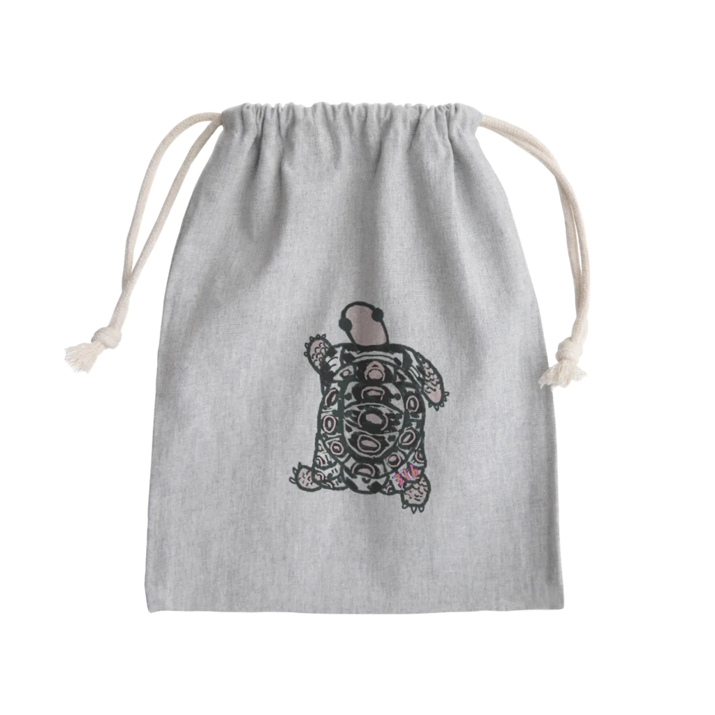 316(MIHIRO)のパブコックーヒョウモンちゃん Mini Drawstring Bag