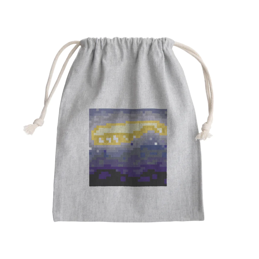 ゆびさき綺譚の鯨 Mini Drawstring Bag