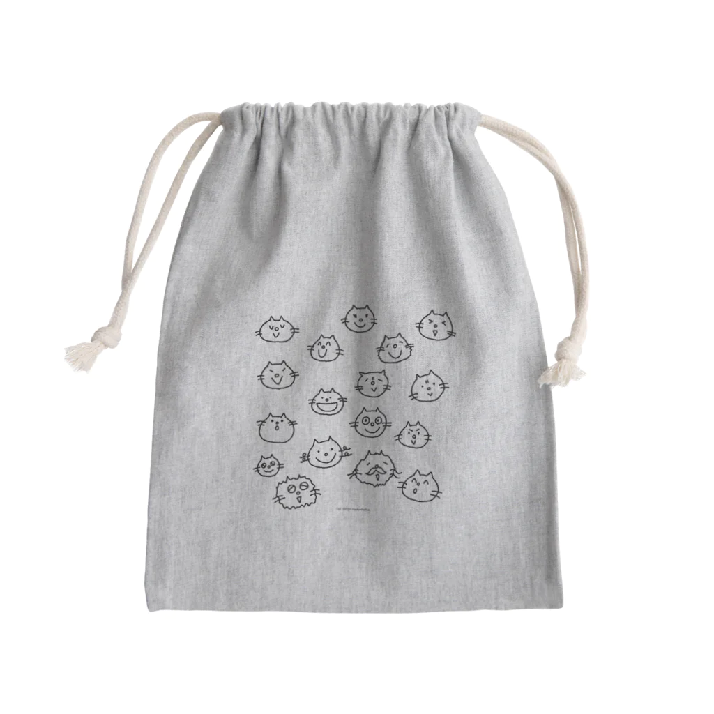 もこねこのねっこのなかま Mini Drawstring Bag