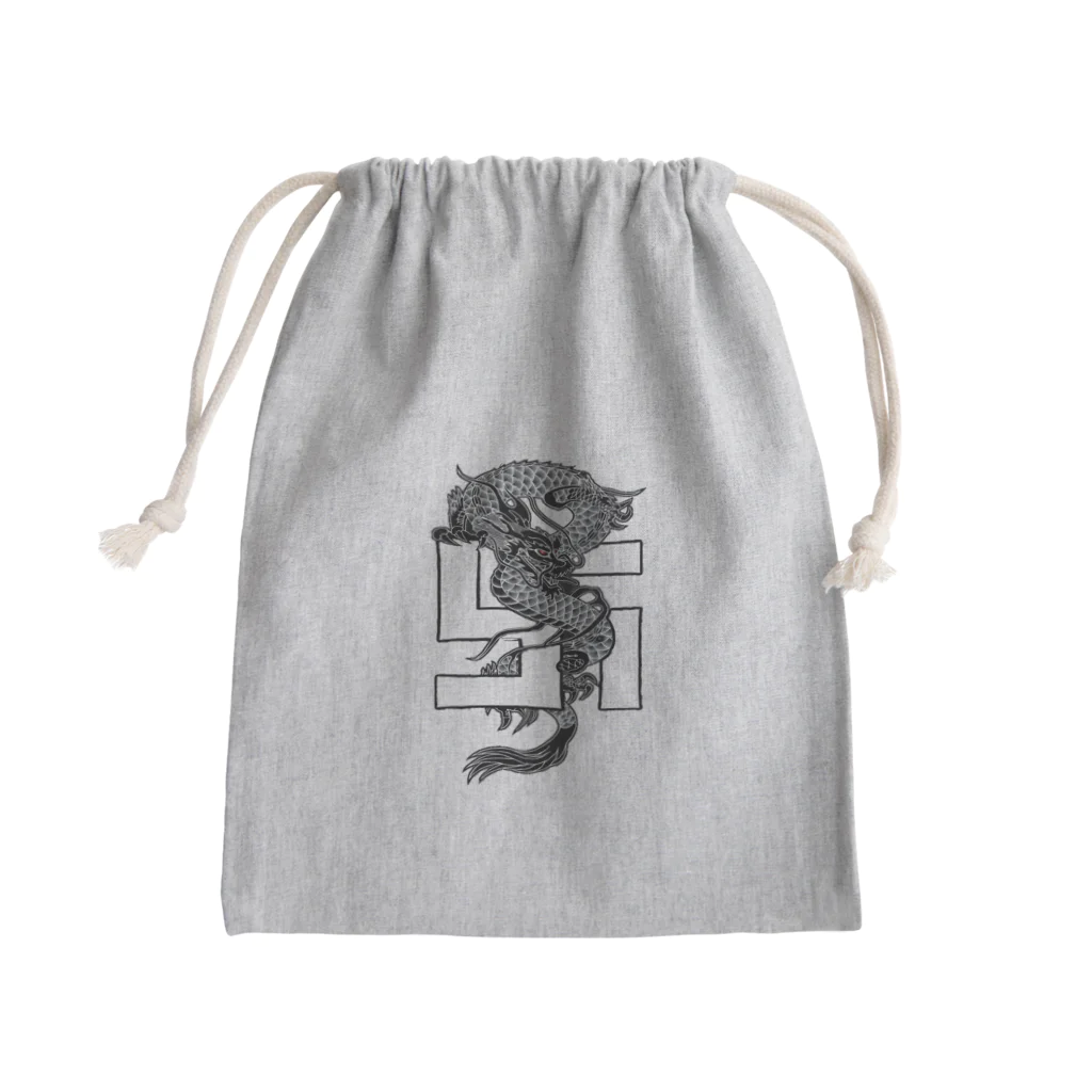 BLACK卍EMPEROR SHOPのエンペラー・ドラゴンデザイン Mini Drawstring Bag