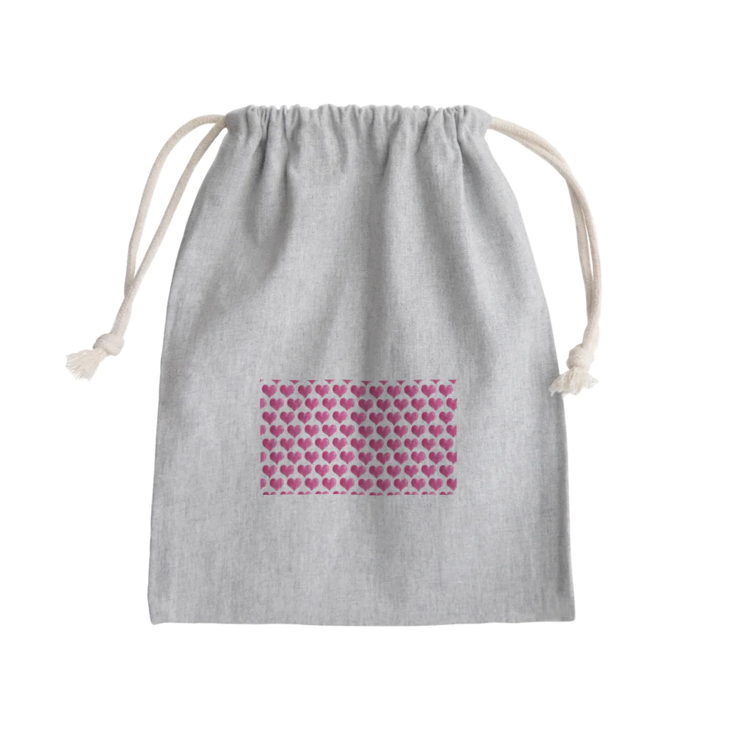 kana design productsの推し活に最適なハートアイテム Mini Drawstring Bag