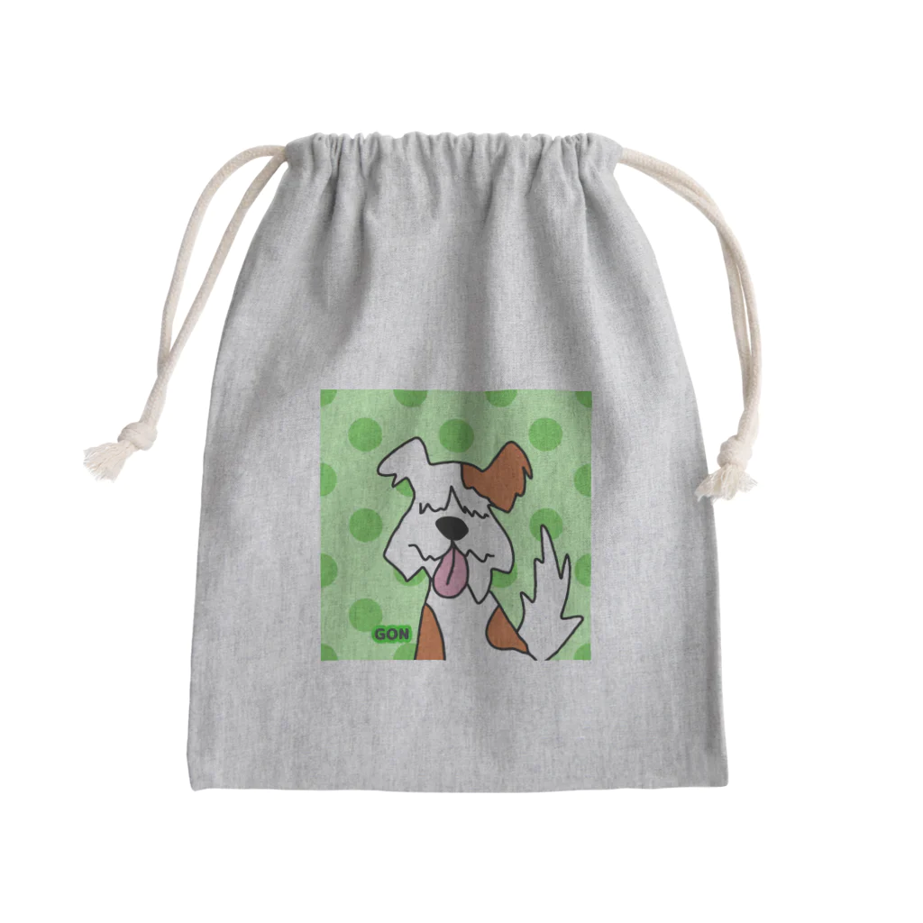 SEASONING designの愛犬ゴン Mini Drawstring Bag