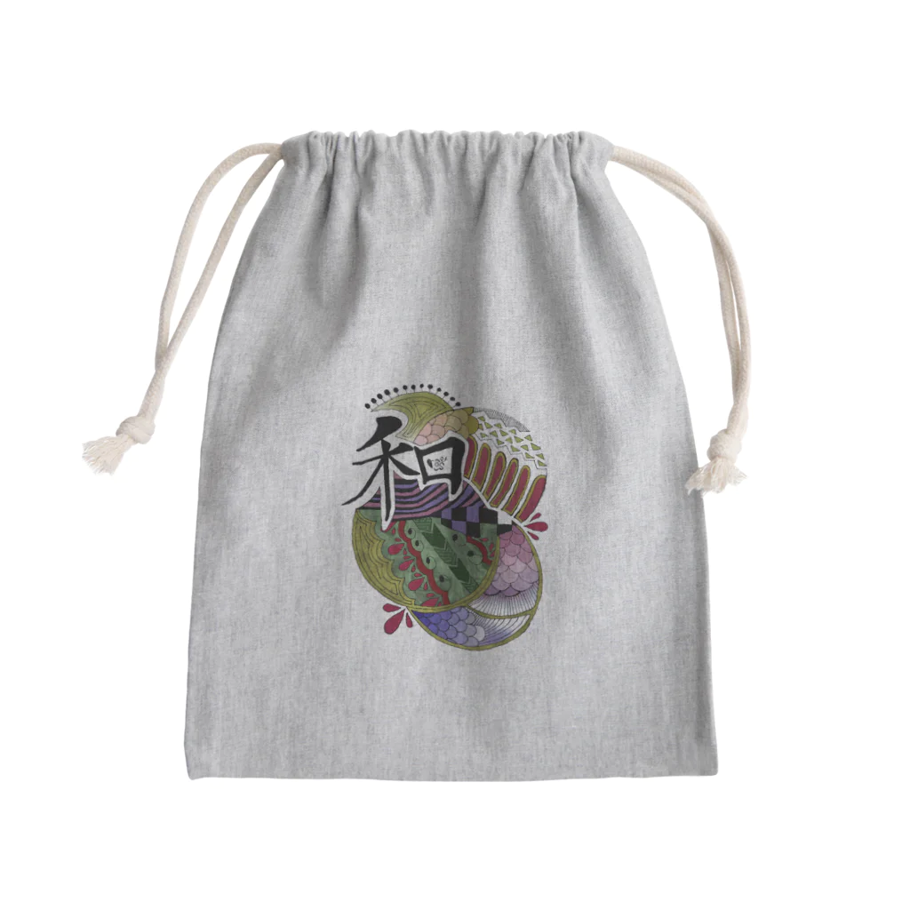 roseの和-nagoml- Mini Drawstring Bag