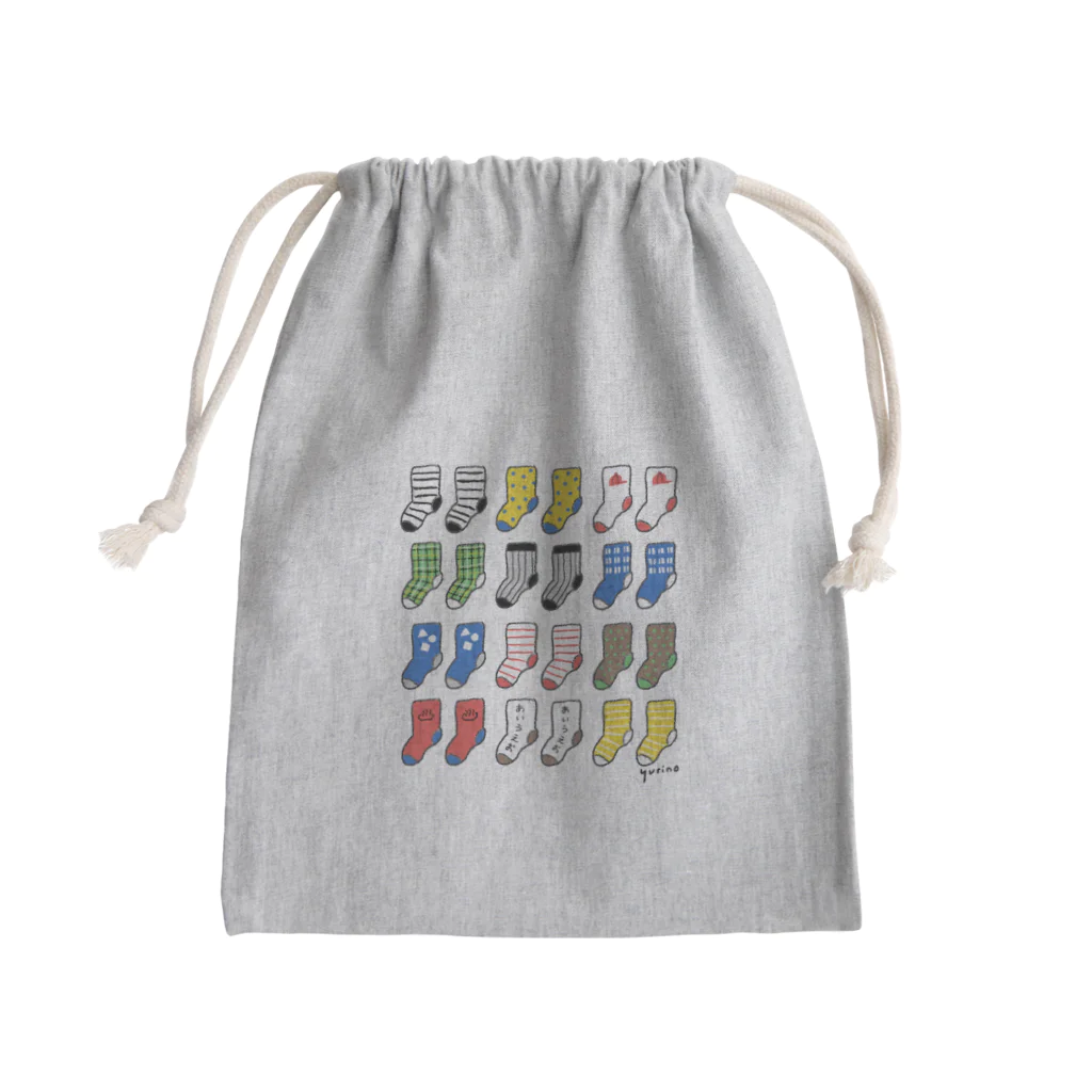hacoya（suzuri）✏︎のくつしたたたた Mini Drawstring Bag