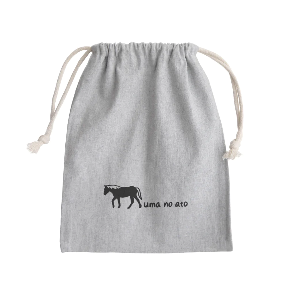 yuriekonoの【寄付つき】"うまのあと" コラボ Mini Drawstring Bag