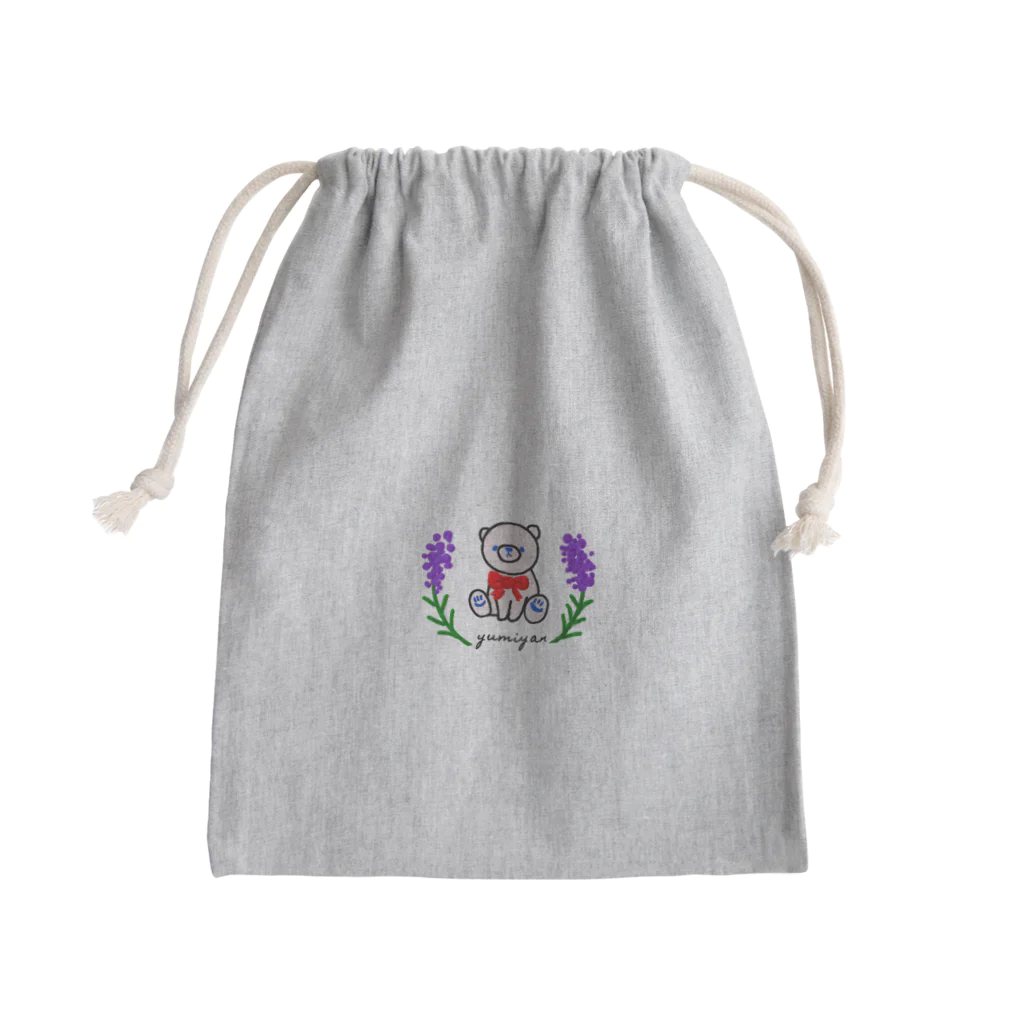 Yumiyanのムスカリくまさん Mini Drawstring Bag