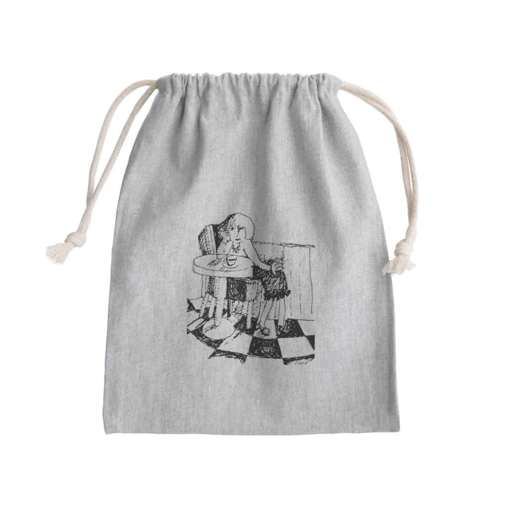 izumi_salonのカフェテリア Mini Drawstring Bag