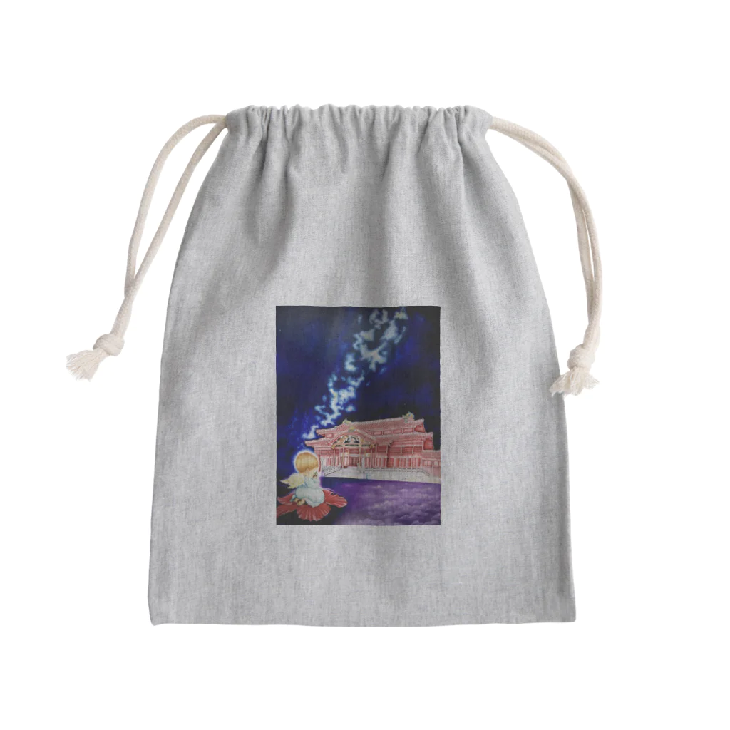 チョークアートゆらり沖縄の沖縄の華 Mini Drawstring Bag