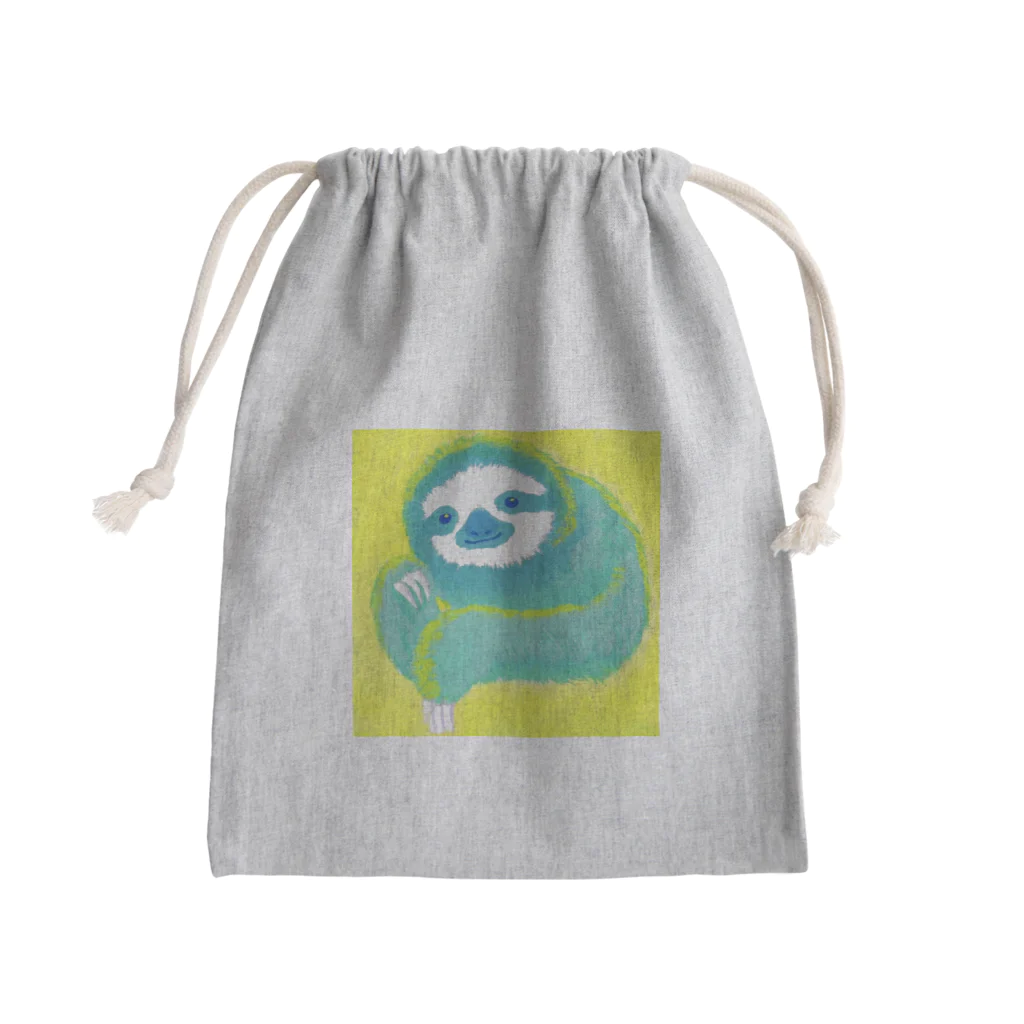 七味田飾品街のナマケモノ2(アクリル画) Mini Drawstring Bag