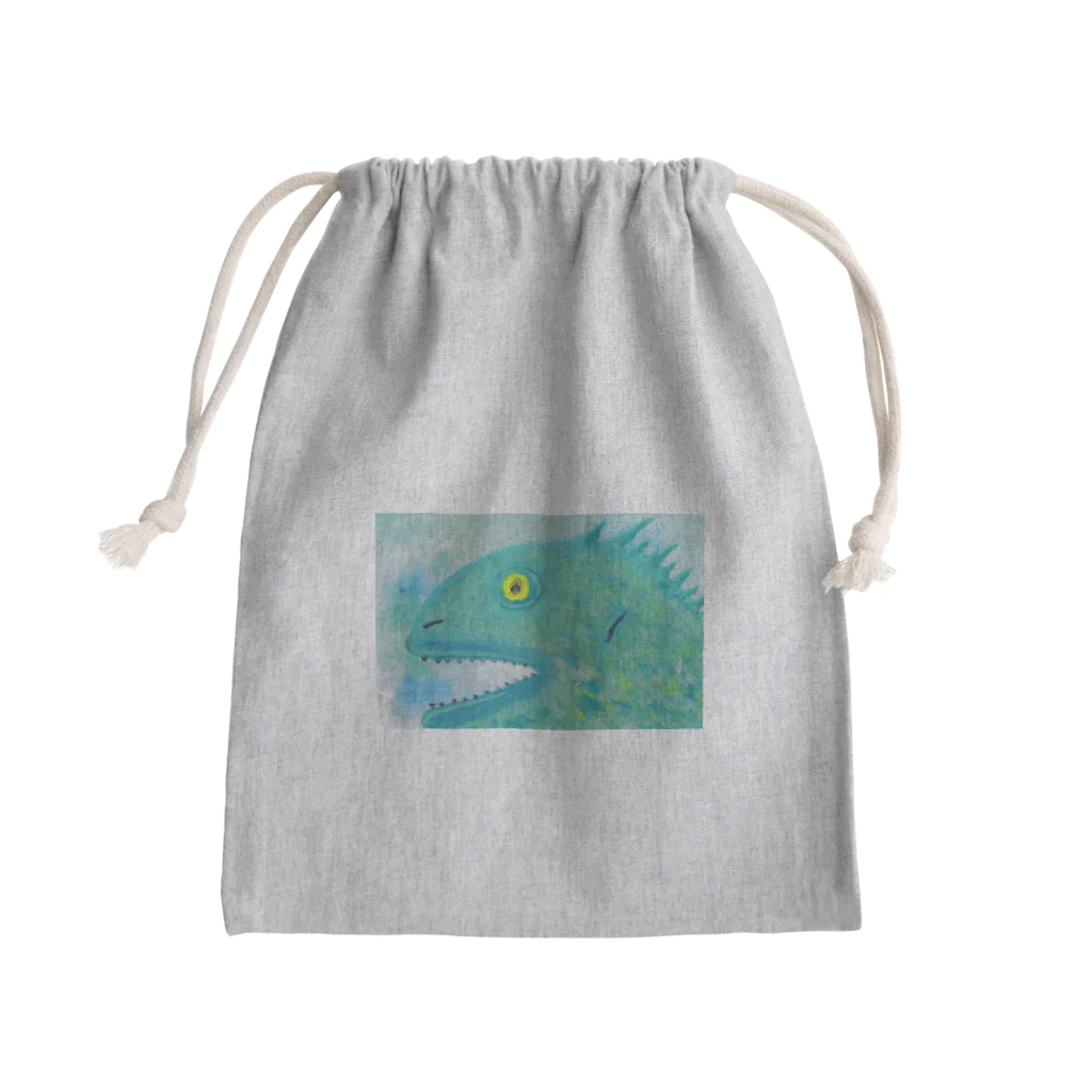 七味田飾品街のオバケな魚 Mini Drawstring Bag