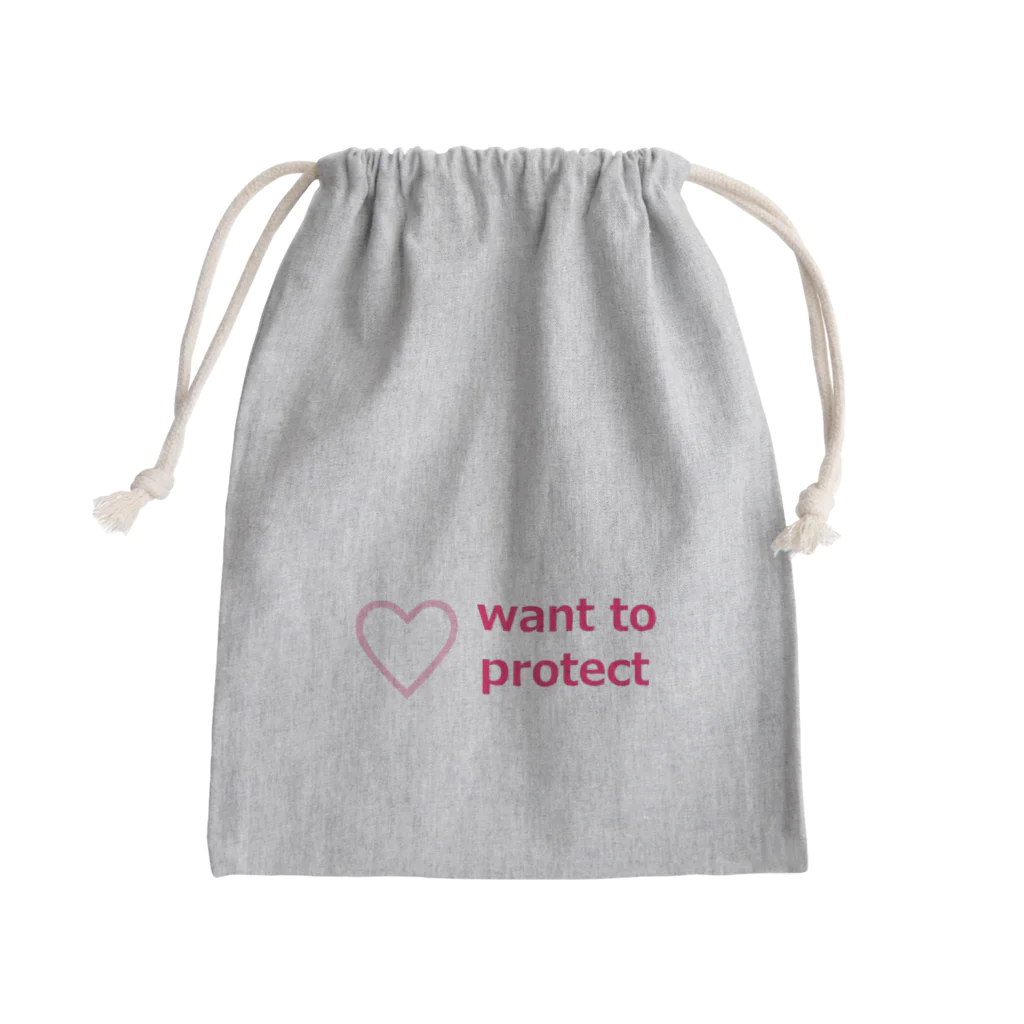 アメリカンベース の守ってあげたい Mini Drawstring Bag