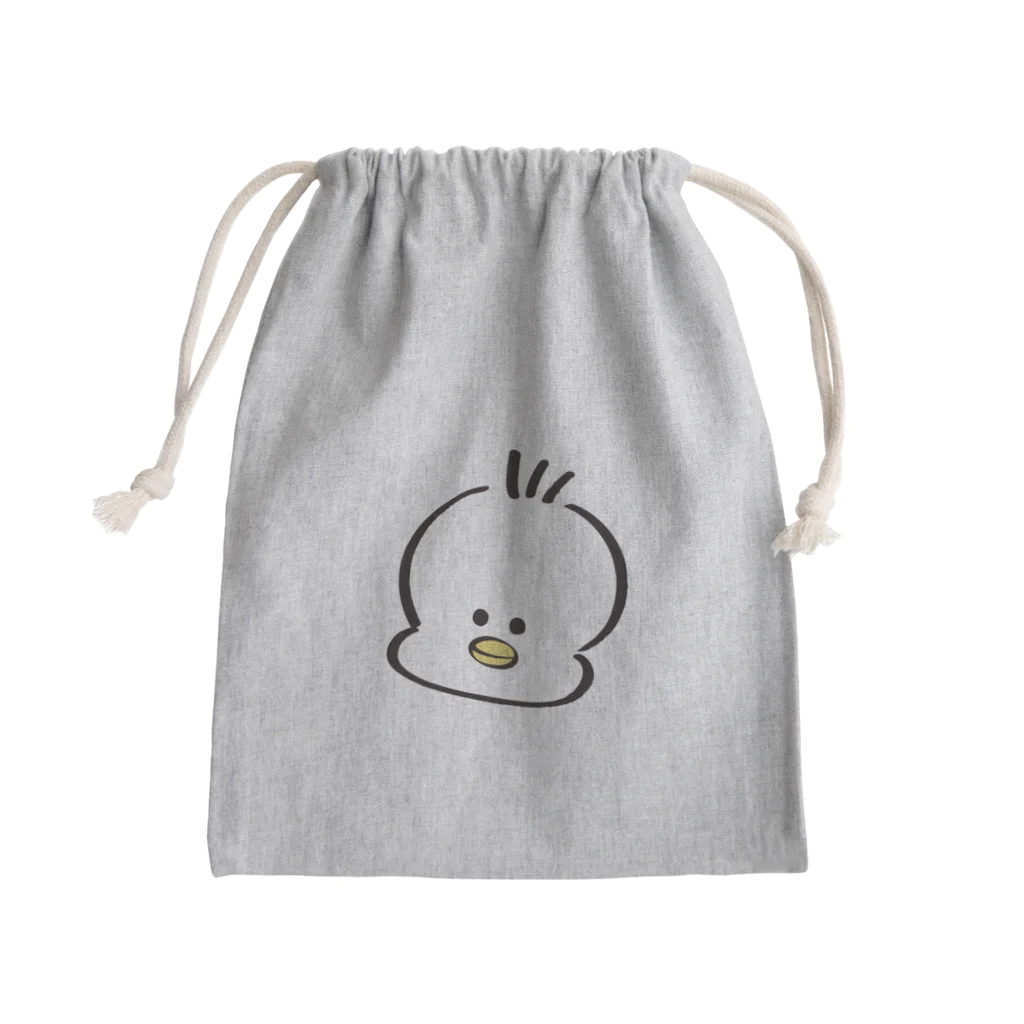 ynkseのぶさいくなとり Mini Drawstring Bag