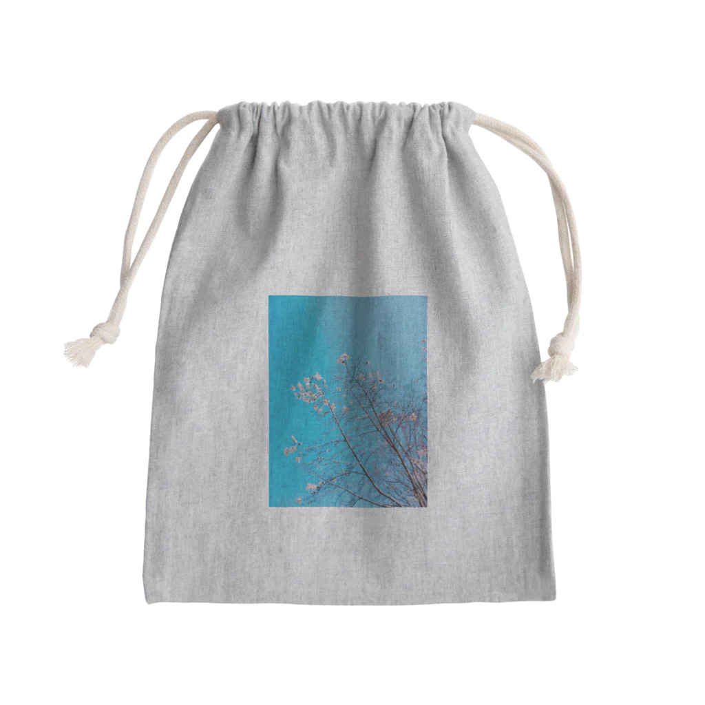 ねむいさかなのお店の花 Mini Drawstring Bag