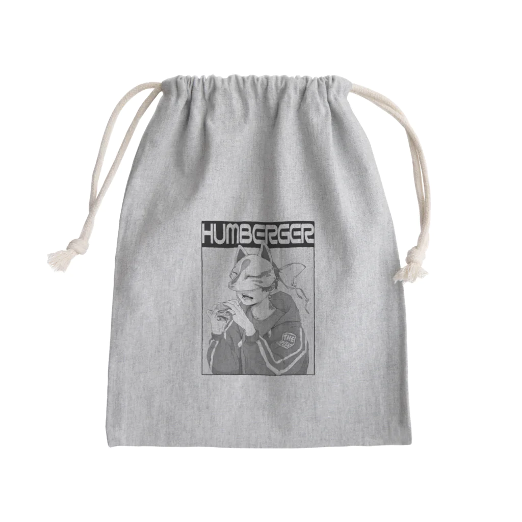 らくがきのキツネくん3 Mini Drawstring Bag