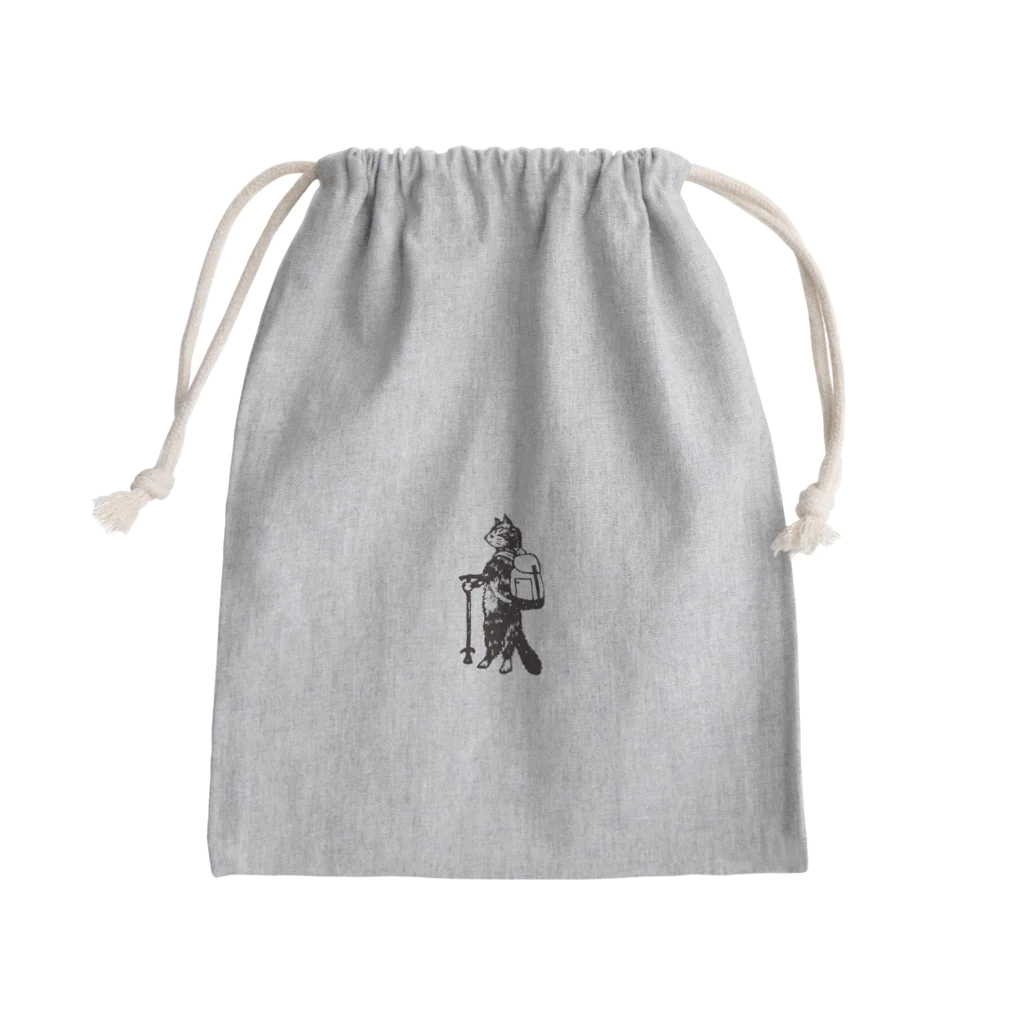 Tabby Coffeeの旅する猫グッズ Mini Drawstring Bag